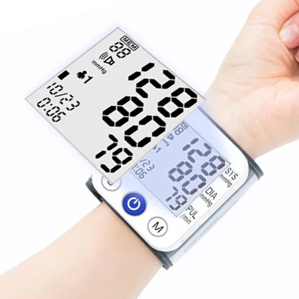 Digital Blodtryksmåler med LCD Skærm og Justerbart Armbånd