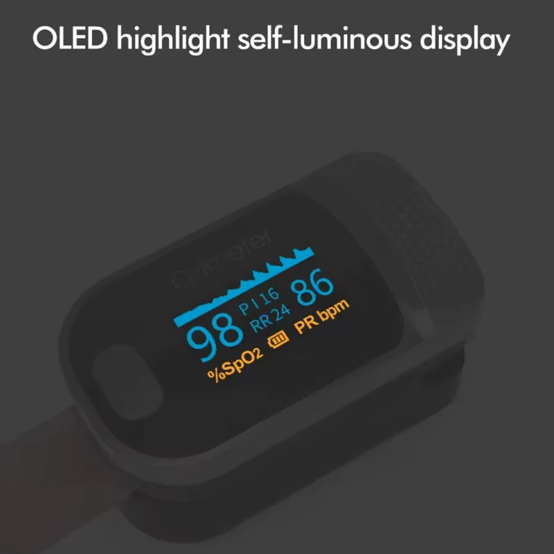 Fingertip Blodsukker & Iltmåler – OLED, Præcis og Kompakt