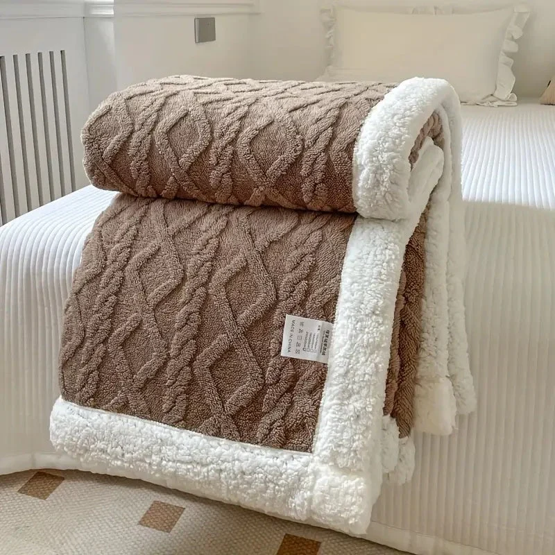 Vendbar Sherpa Tæppe i Fleece - Komfort og Stil i Ét