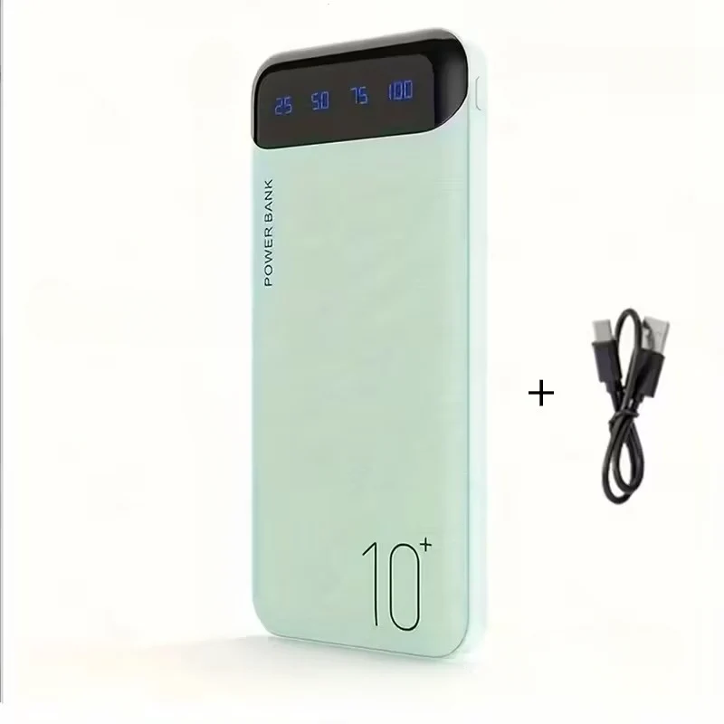 Kraftfuld Powerbank 10000-20000 mAh med LED & Dobbelt USB