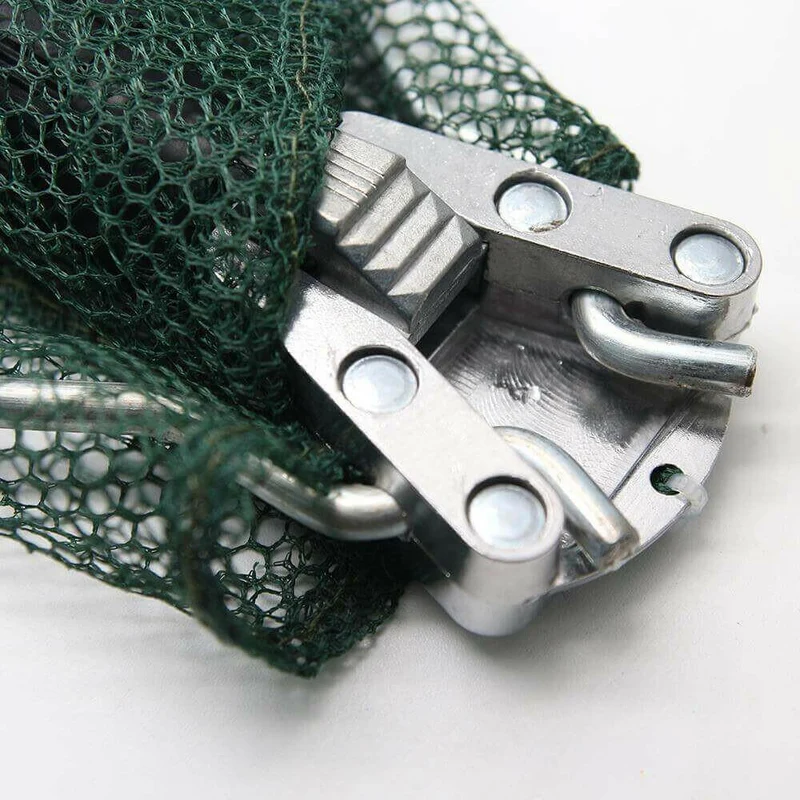 Teleskopisk fiskegarn med foldbart design til nem opbevaring
