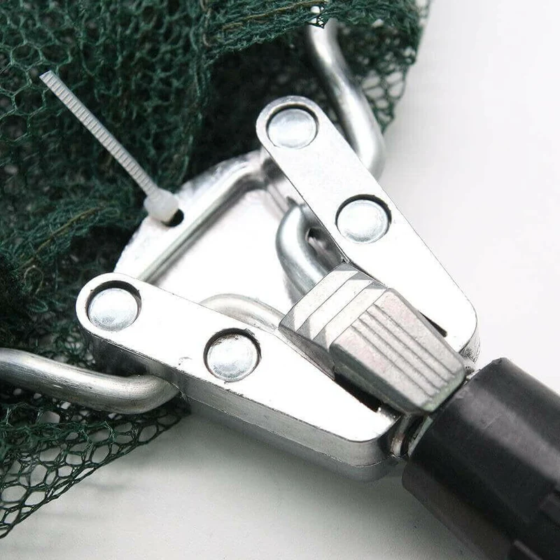 Teleskopisk fiskegarn med foldbart design til nem opbevaring