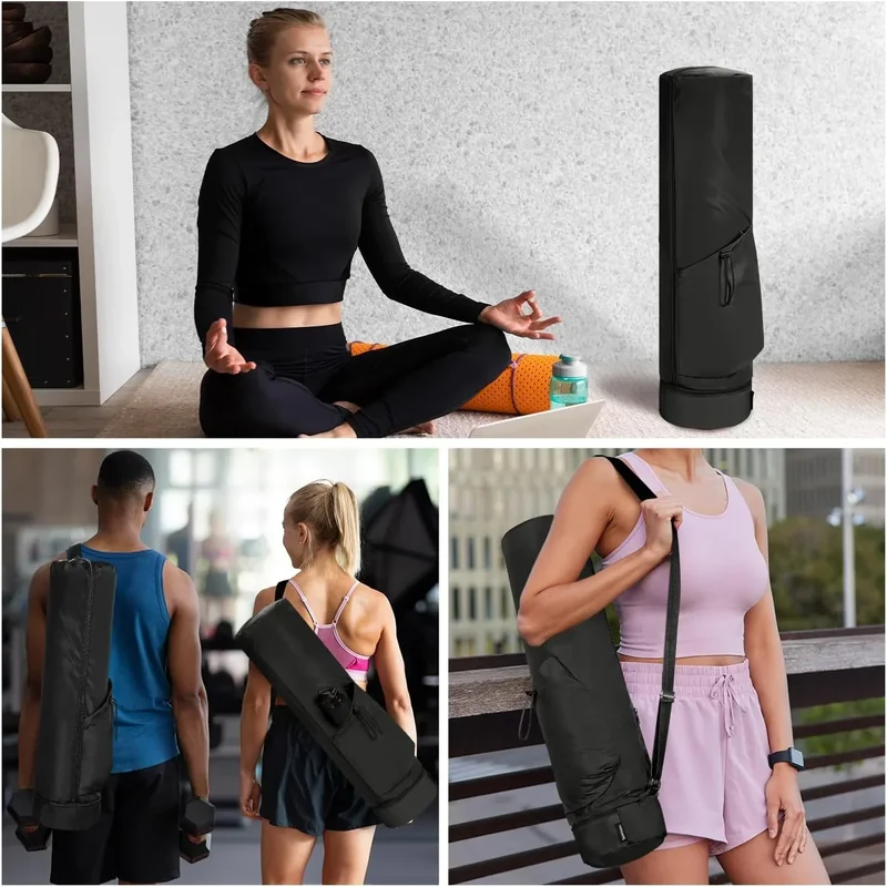 Yogamåttetaske med ekstra plads og vandafvisende design