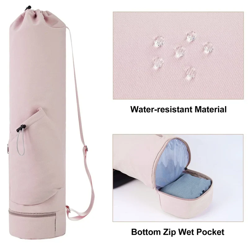 Yogamåttetaske med ekstra plads og vandafvisende design
