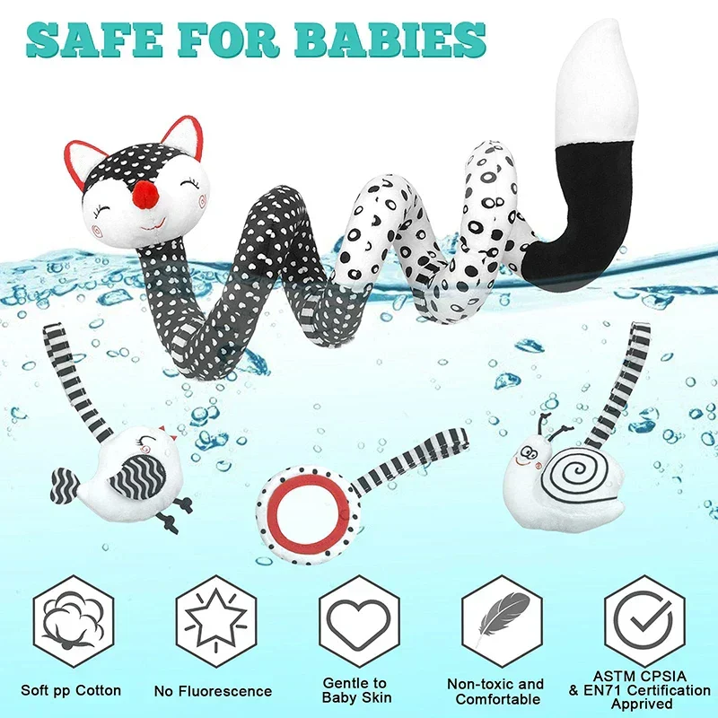 Baby Spiral Legetøj: Underholdning til Autostol & Barnevogn