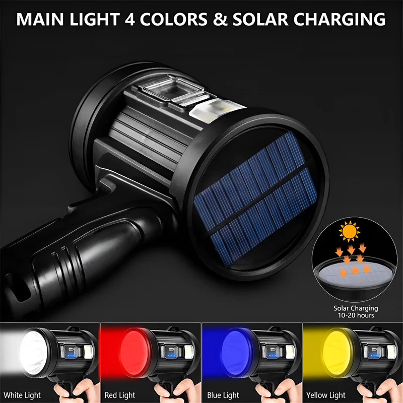Kraftfuld Genopladelig LED Lommelygte med 100000 Lumen