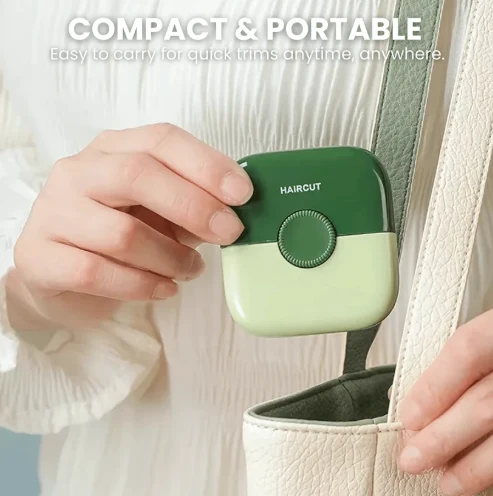 Børnesikker Rejsekam med Skjult Trimmer – Nem Hårpleje