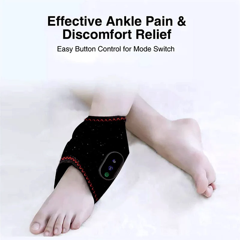 Trådløs Ankelmassage: Lindring med Varme & Vibration