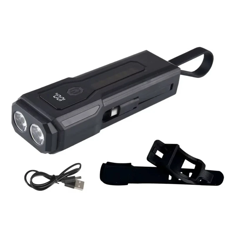Kompakt LED-lampe med Powerbank og Multifarvet Lys