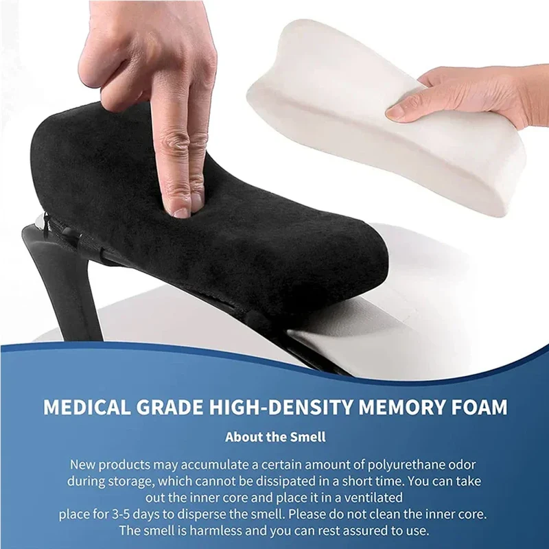Ergonomiske Memory Foam Armlænspuder med Kølende Gel