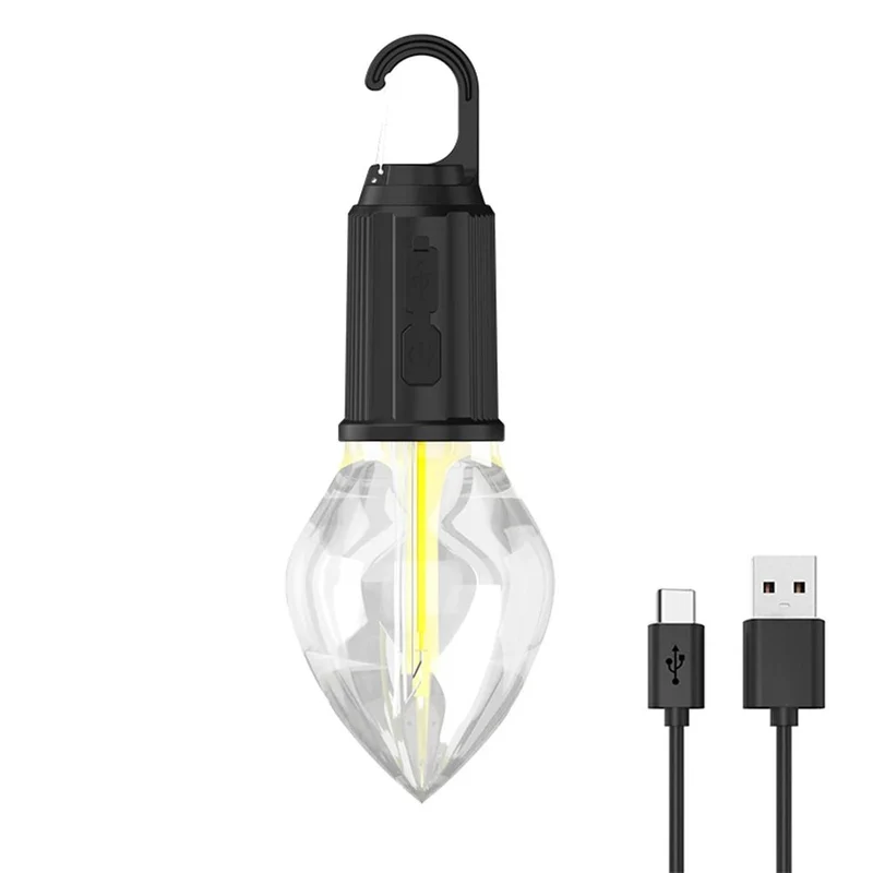 Kraftfuld og Let LED Campinglampe med Genopladelig Funktion