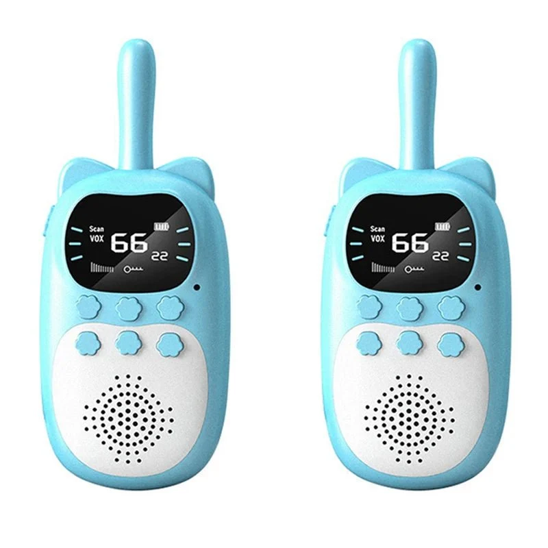 Børnevenlig Genopladelig Walkie Talkie med Lang Rækkevidde