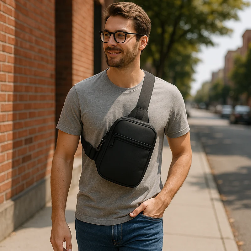 Rejsevenlig Crossbody Taske – Praktisk og Stilfuld