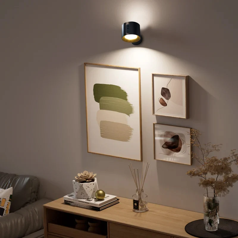 Moderne LED-væglampe med touch-kontrol og dobbelt hoved