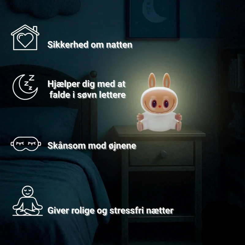 Beroligende Natlampe med Tøjdyr for Trygge Nætter