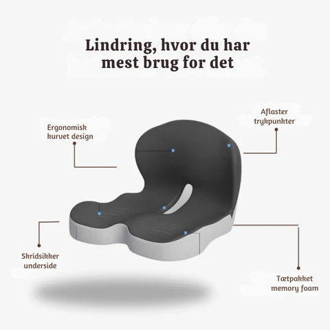 Ergonomisk Sædepude til Smertelindring og Optimal Komfort