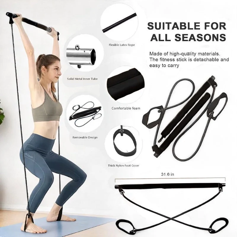 Effektiv Pilates Stangsæt – Helkropstræning derhjemme
