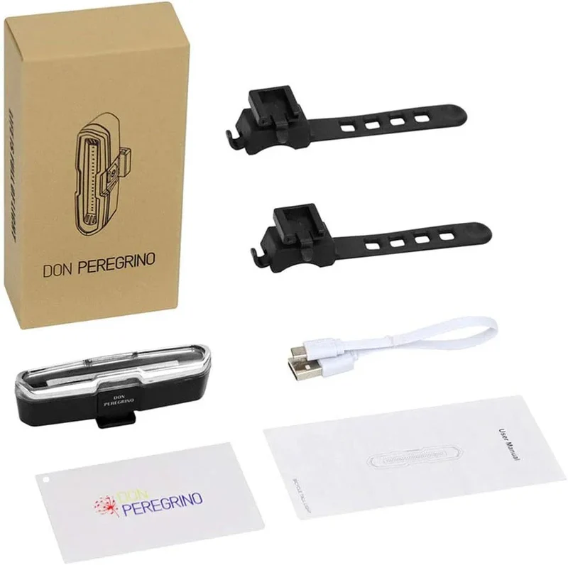 Kompakt USB-C Cykellygte Baglys – 110 Lumen for Sikkerhed