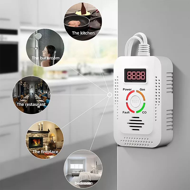 Effektiv Gas- og Kuliltealarm med Digital Visning