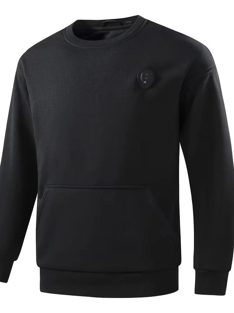 Elektrisk Herresweater med Varme - Justerbare Zoner via USB