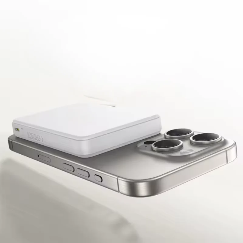 Kompakt Magnetisk Powerbank 10000mAh – Trådløs & Hurtig Opladning