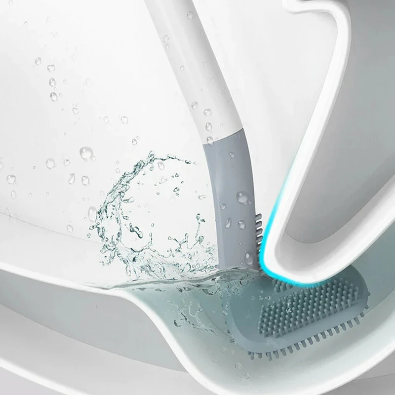 Hygiejnisk Toiletbørste med Vægbeslag - Nem og Effektiv Rengøring