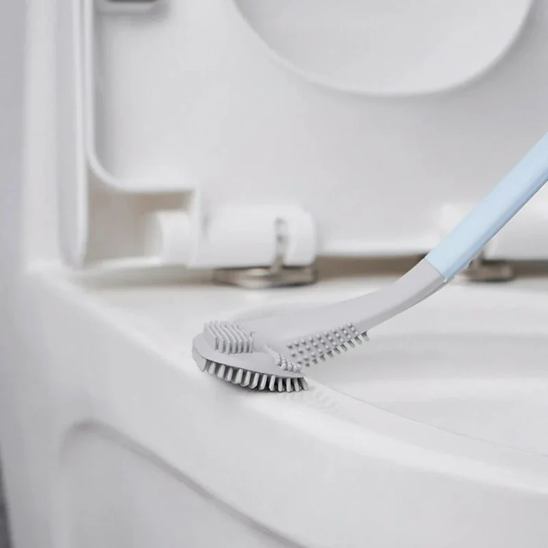 Hygiejnisk Toiletbørste med Vægbeslag - Nem og Effektiv Rengøring
