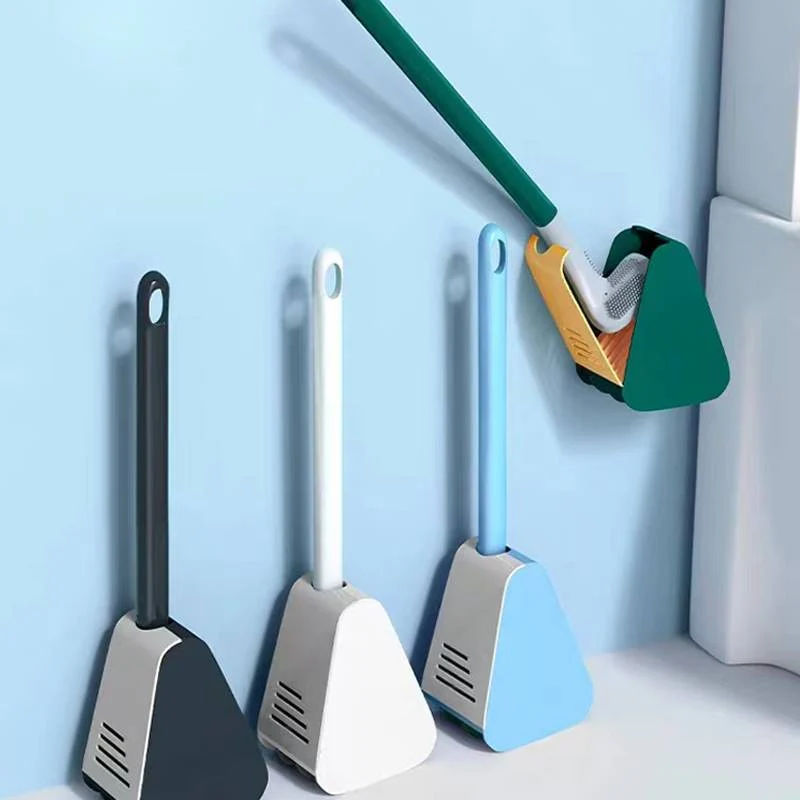 Hygiejnisk Toiletbørste med Vægbeslag - Nem og Effektiv Rengøring