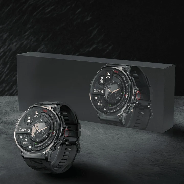 Elegant Smartwatch med Digital Display og Bluetooth-forbindelse