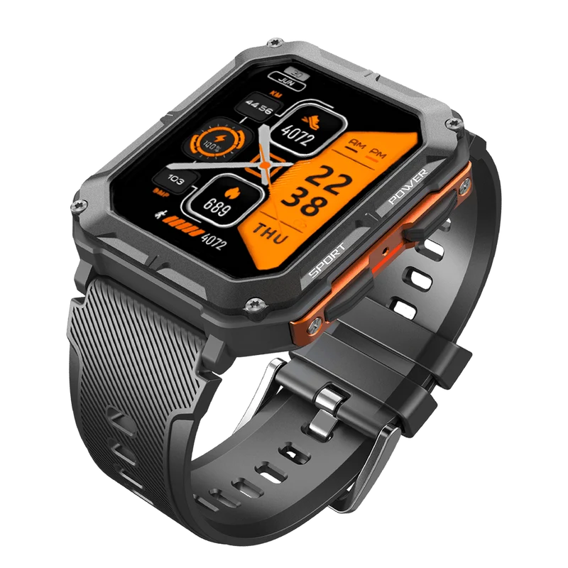 Elegant Smartwatch i Rustfrit Stål med Bluetooth 5.0