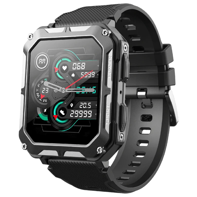 Elegant Smartwatch i Rustfrit Stål med Bluetooth 5.0
