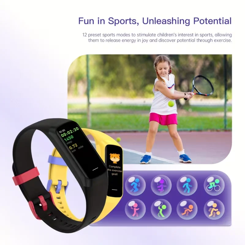 Børne-Smartwatch med AMOLED Skærm & Forældreapp