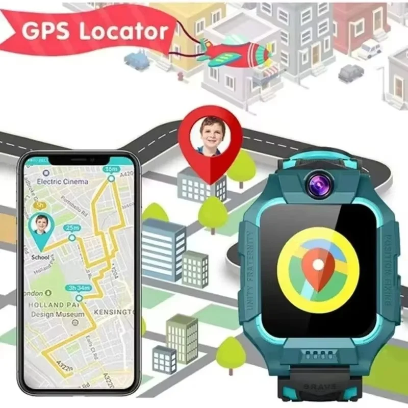 Børne-Smartwatch med GPS & SOS - Tryghed for hele familien