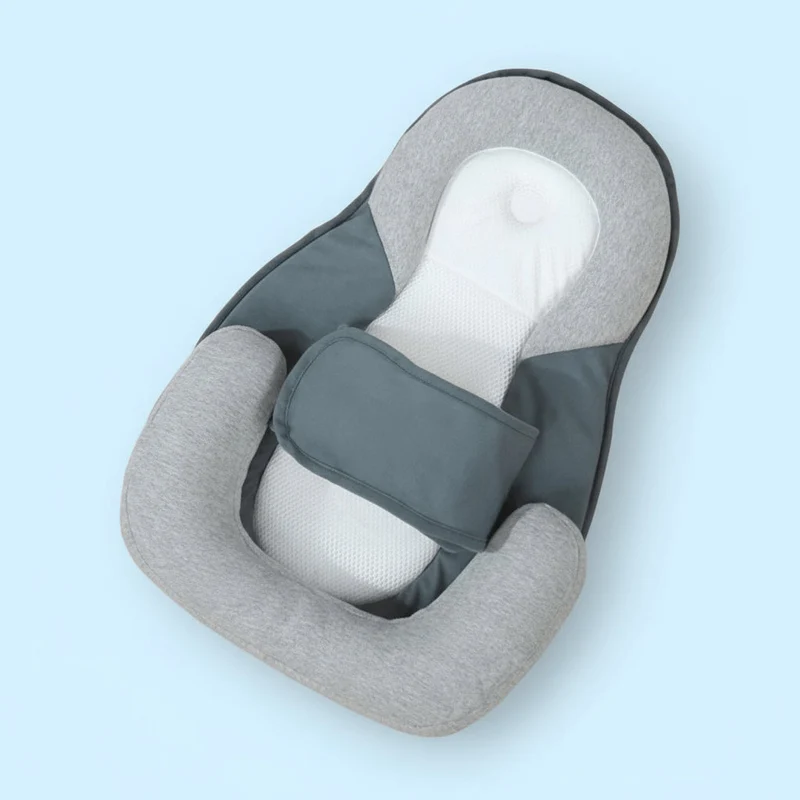 Blød Babynest med Anti-Refluks Støtte til Tryg Søvn