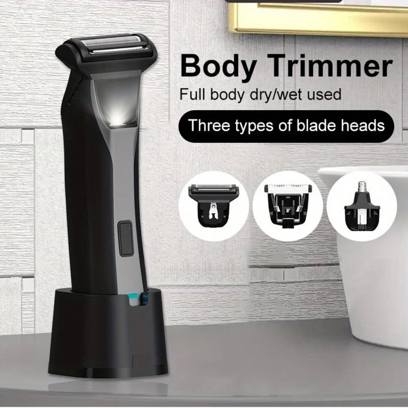 Genopladelig Kropshår Trimmer til Mænd med USB Opladning