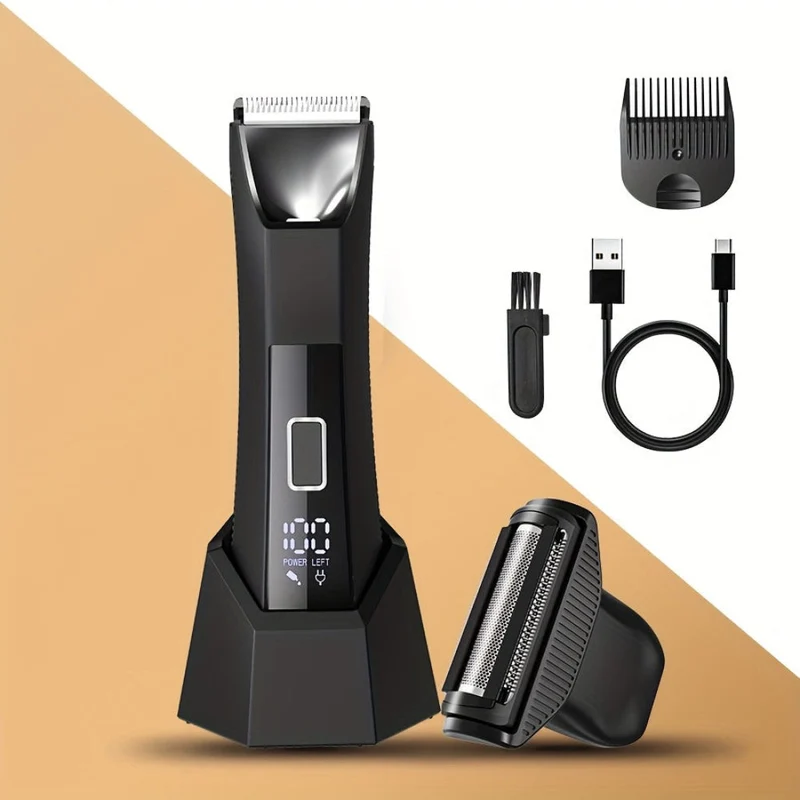 Genopladelig Kropshår Trimmer til Mænd med USB Opladning