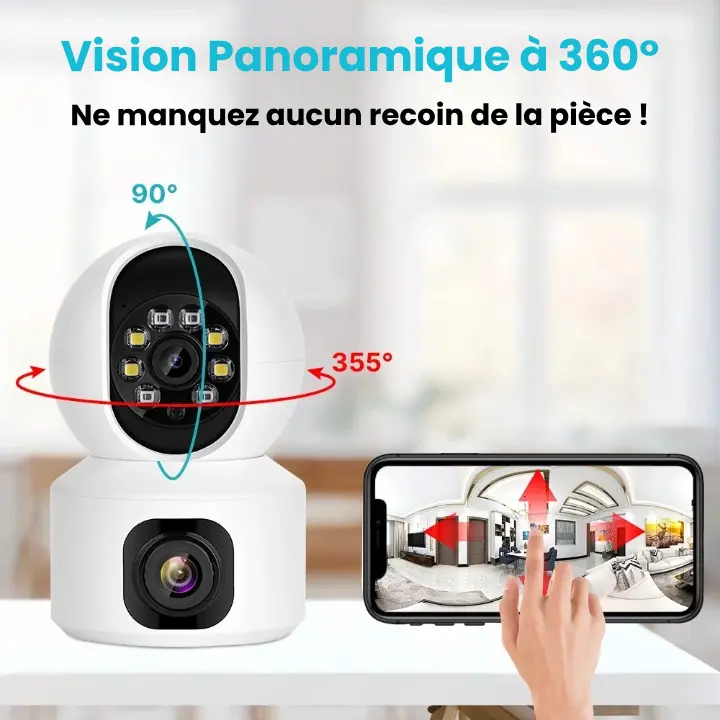 Smart Babyalarm med 360° Overvågning og 2K HD