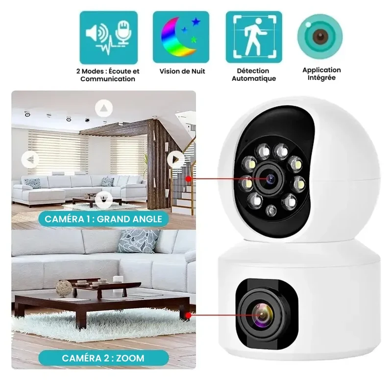 Smart Babyalarm med 360° Overvågning og 2K HD