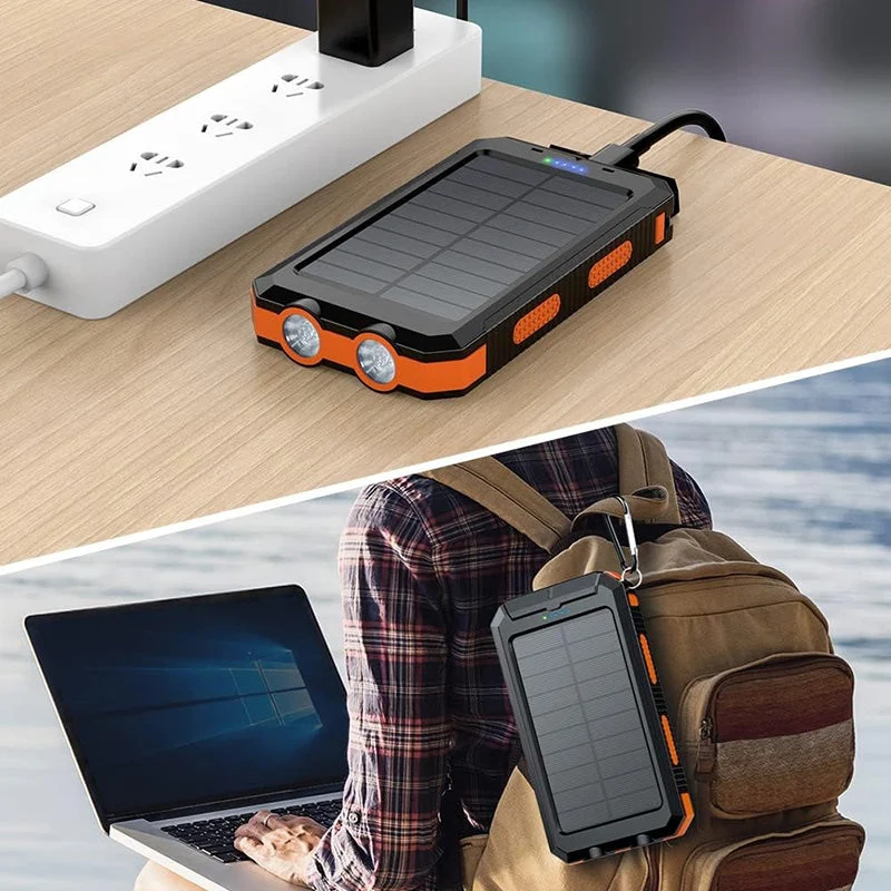 Solcelledrevet Powerbank til Outdoor Eventyrere