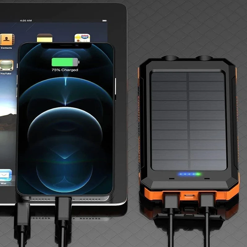 Solcelledrevet Powerbank til Outdoor Eventyrere