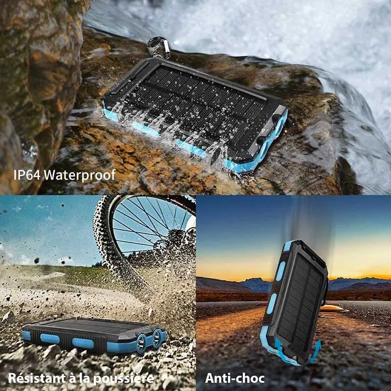 Solcelledrevet Powerbank til Outdoor Eventyrere