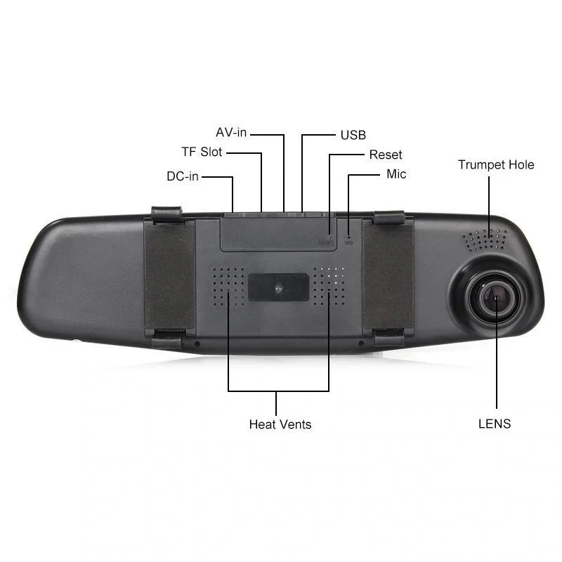 Smart Bakspejl Kamera med HD 1080P og Natvision