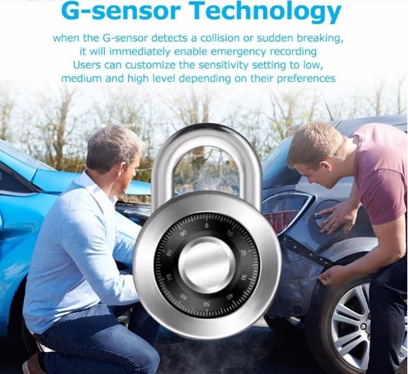 Bilkamera med WiFi Full HD 1080p og G-sensor