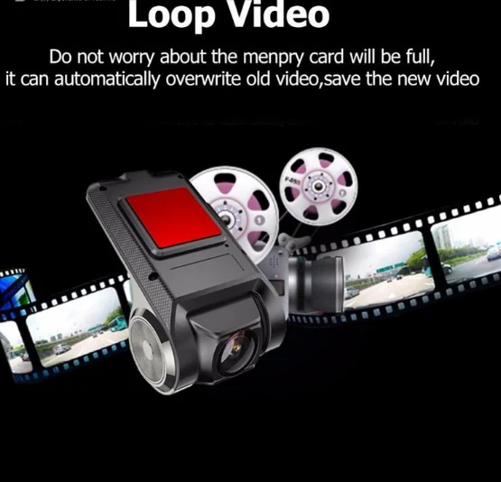 Bilkamera med WiFi Full HD 1080p og G-sensor