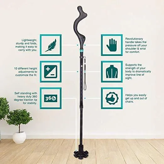 Ergonomisk Stok til Bedre Holdning og Stabilitet