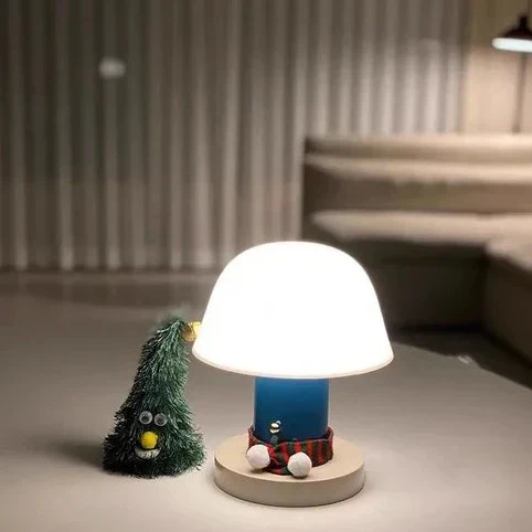 Svampelampe med Blød Belysning til Unik Indretning
