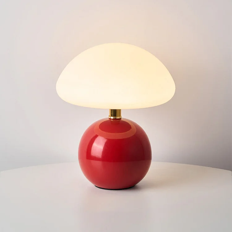 Elegant Svampeformet Lampe med Justerbar Belysning