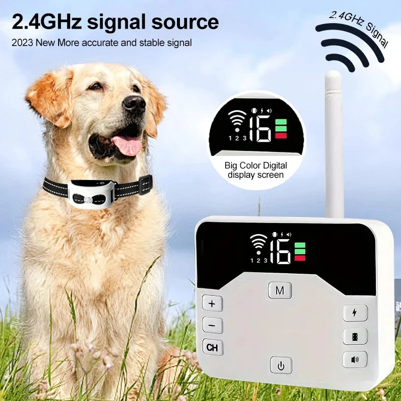 Trådløst Hundestakit & Træningshalsbånd 2-i-1 - Sikkerhed & Kontrol