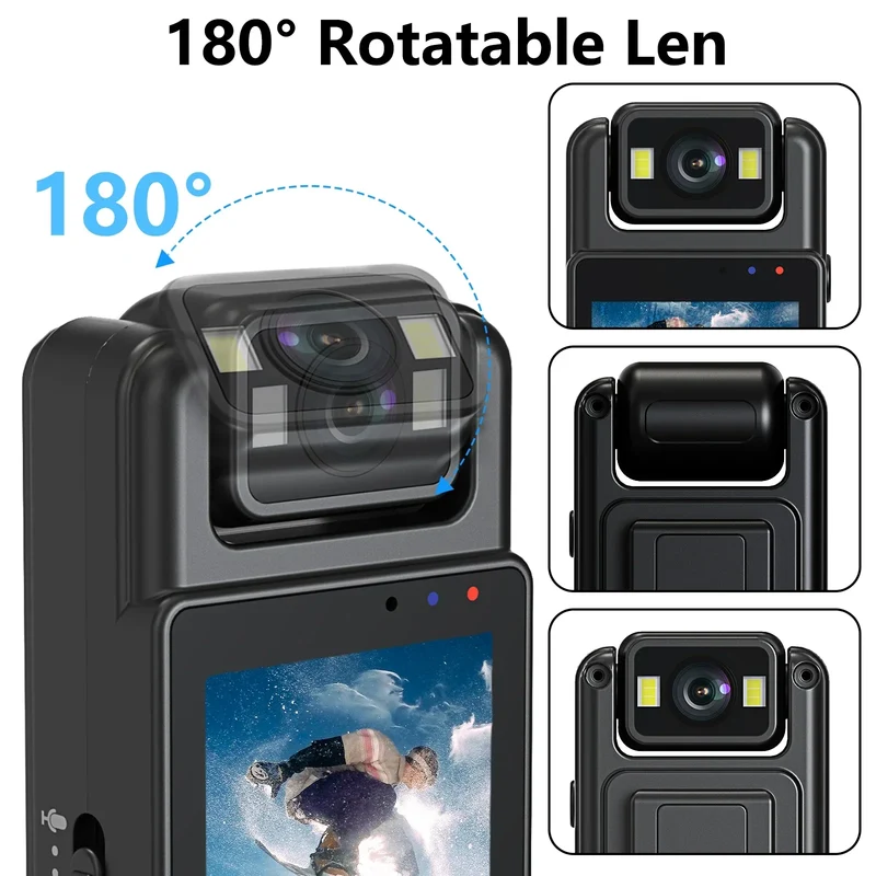 Bærbar Mini Kamera med WiFi og Nattesyn i 1080P HD