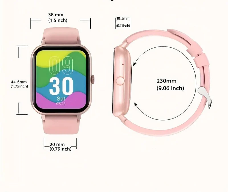 Smartwatch med 100 Sportstilstande og Komplet Touchskærm